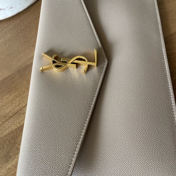 COPY - Saint Laurent Uptown YSL Pouch in Grained Leather NWT - Picture 4 of 10